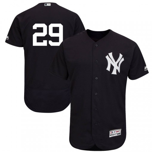 Yankees #29 Gio Urshela Navy Blue Flexbase Authentic Collection Stitched MLB Jersey