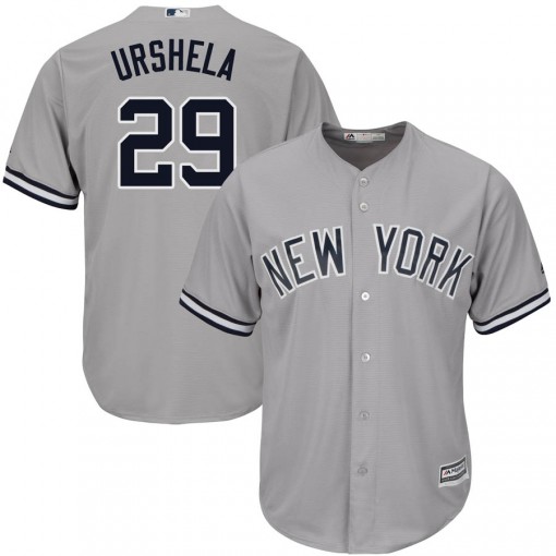 Yankees #29 Gio Urshela Grey New Cool Base Stitched MLB Jersey