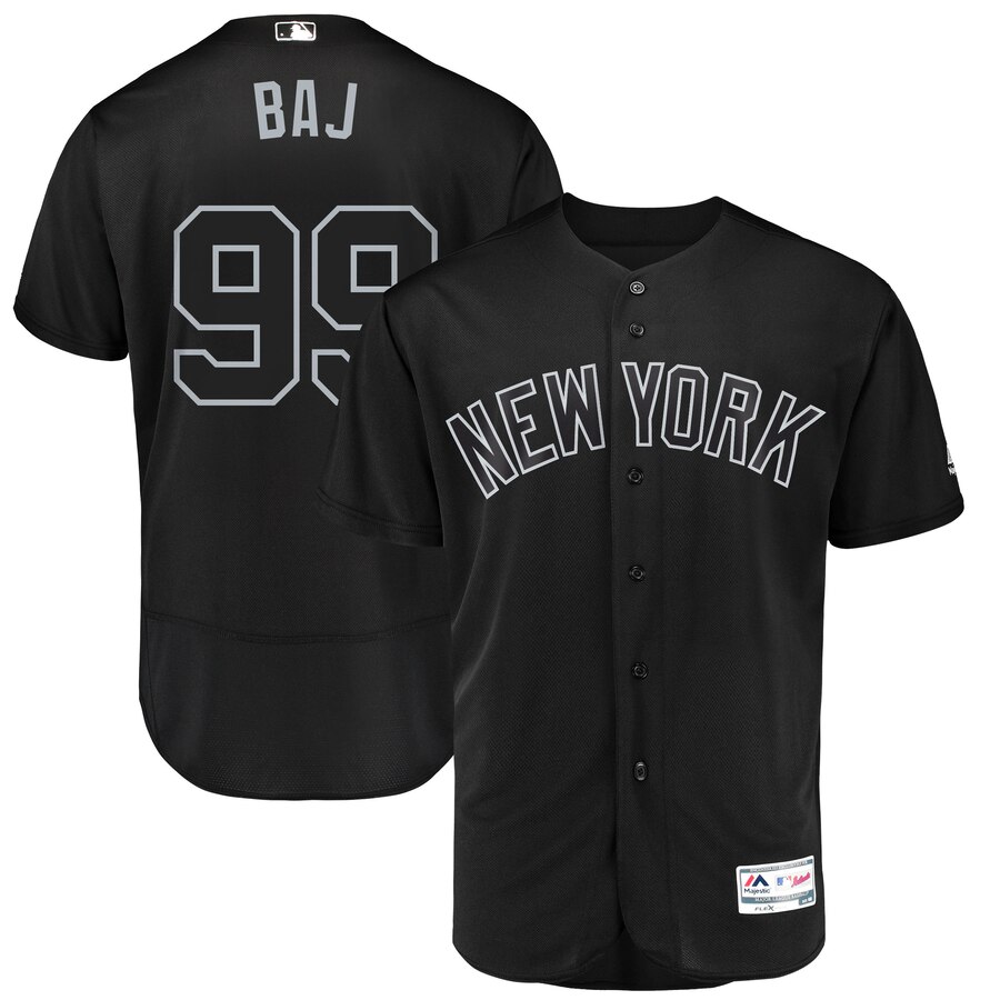 New York Yankees #99 Aaron Judge BAJ Majestic 2019 Players' Weekend Flex Base Authentic Player Jersey Black