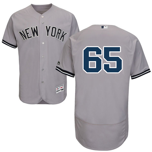 Yankees #65 James Paxton Grey Flexbase Authentic Collection Stitched MLB Jersey