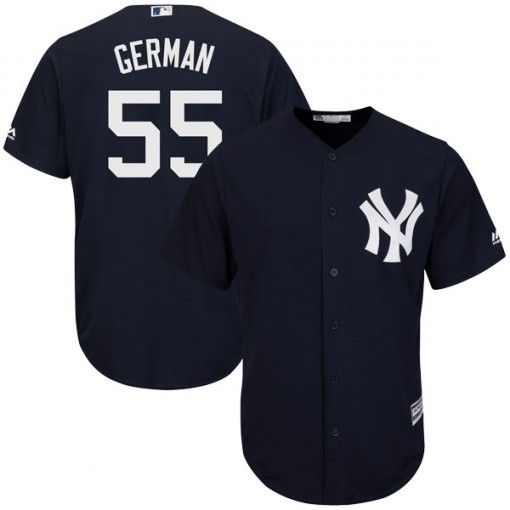 Yankees #55 Domingo German Navy Blue New Cool Base Stitched MLB Jersey