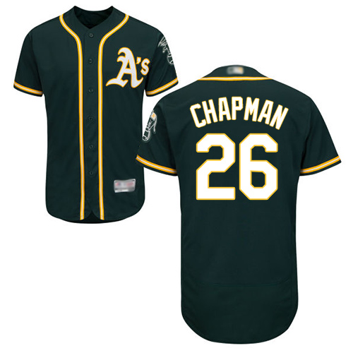 Athletics #26 Matt Chapman Green Flexbase Authentic Collection Stitched MLB Jersey