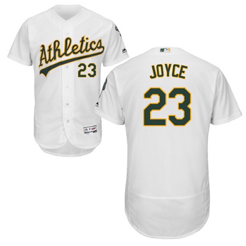 Athletics #23 Matt Joyce White Flexbase Authentic Collection Stitched MLB Jersey