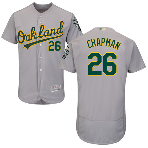 Athletics #26 Matt Chapman Grey Flexbase Authentic Collection Stitched MLB Jersey