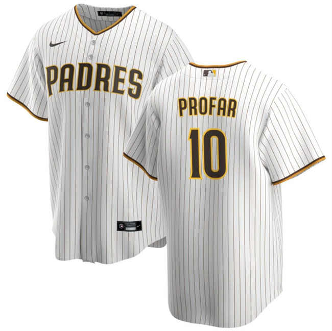 Men's San Diego Padres #10 Jurickson Profar White Cool Base Stitched Baseball Jersey Men's San Diego Padres #10 Jurickson Profar White Cool Base Stitched Baseball Jersey
