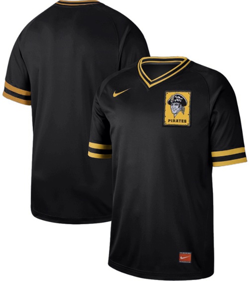 Nike Pirates Blank Black Authentic Cooperstown Collection Stitched MLB Jersey