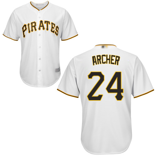 Pirates #24 Chris Archer White New Cool Base Stitched MLB Jersey