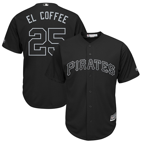 Pirates #25 Gregory Polanco Black "El Coffee" Players Weekend Cool Base Stitched MLB Jersey