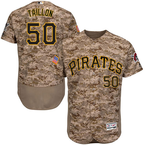 Pirates #50 Jameson Taillon Camo Flexbase Authentic Collection Stitched MLB Jersey