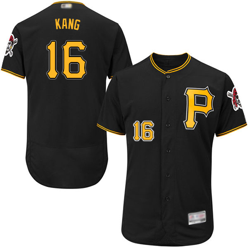 Pirates #16 Jung-ho Kang Black Flexbase Authentic Collection Stitched MLB Jersey