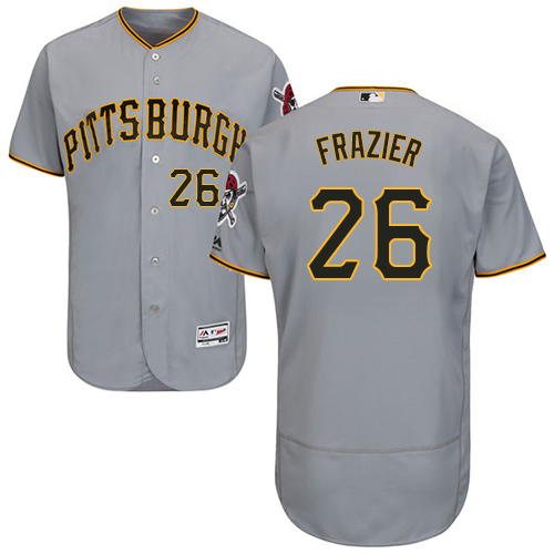 Pirates #26 Adam Frazier Grey Flexbase Authentic Collection Stitched MLB Jersey