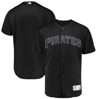 Pittsburgh Pirates Blank Majestic 2019 Players' Weekend Flex Base Authentic Team Jersey Black