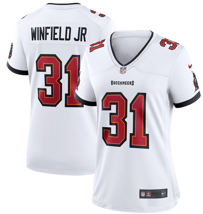 Women's Tampa Bay Buccaneers #31 Antoine Winfield Jr. White Stitched Jersey