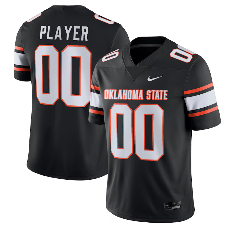 Men's Oklahoma State Cowboys Active Player Custom Black Stitched Football Jersey