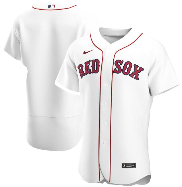 Men's Boston Red Sox Blank White MLB Flex Base Stitched Jersey