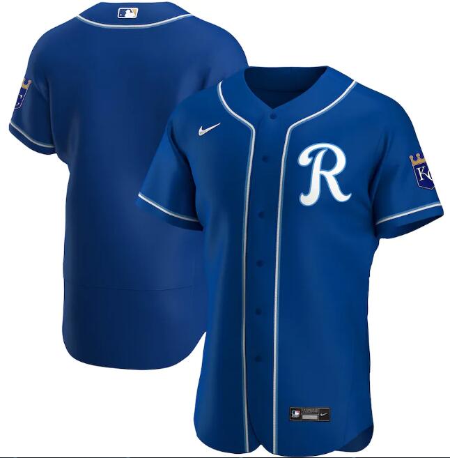 Men's Kansas City Royals Blank Royal MLB Flex Base Stitched Jersey