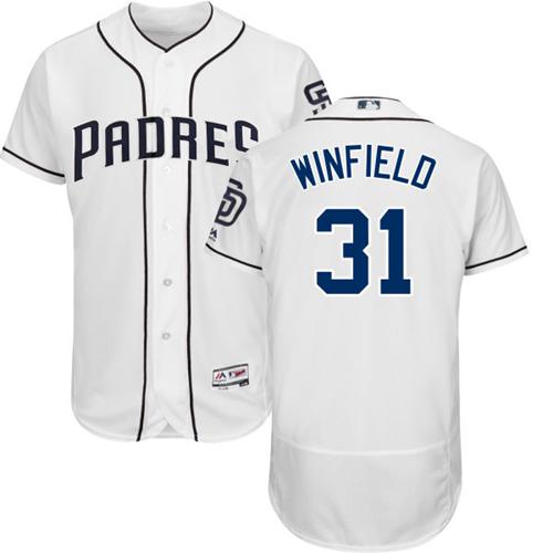 Padres #31 Dave Winfield White Flexbase Authentic Collection Stitched MLB Jersey Padres #31 Dave Winfield White Flexbase Authentic Collection Stitched MLB Jersey