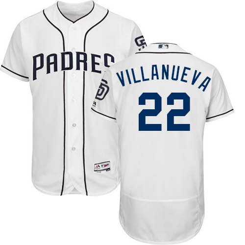 Padres #22 Christian Villanueva White Flexbase Authentic Collection Stitched MLB Jersey Padres #22 Christian Villanueva White Flexbase Authentic Collection Stitched MLB Jersey