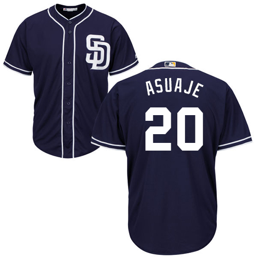 Padres #20 Carlos Asuaje Navy Blue New Cool Base Stitched MLB Jersey Padres #20 Carlos Asuaje Navy Blue New Cool Base Stitched MLB Jersey