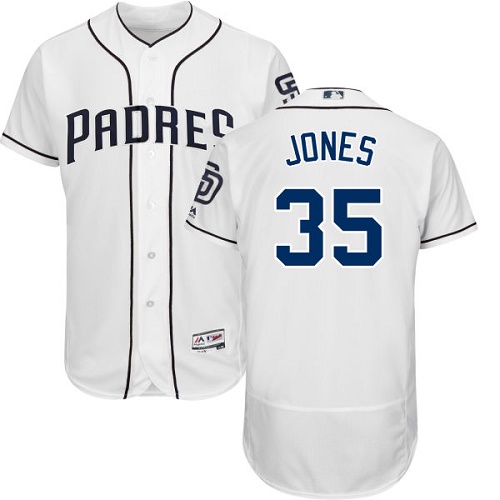 Padres #35 Randy Jones White Flexbase Authentic Collection Stitched MLB Jersey Padres #35 Randy Jones White Flexbase Authentic Collection Stitched MLB Jersey
