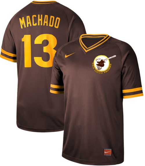 Nike Padres #13 Manny Machado Brown Authentic Cooperstown Collection Stitched MLB Jersey Nike Padres #13 Manny Machado Brown Authentic Cooperstown Collection Stitched MLB Jersey