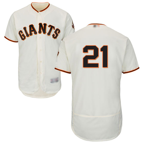 Giants #21 Stephen Vogt Cream Flexbase Authentic Collection Stitched MLB Jersey