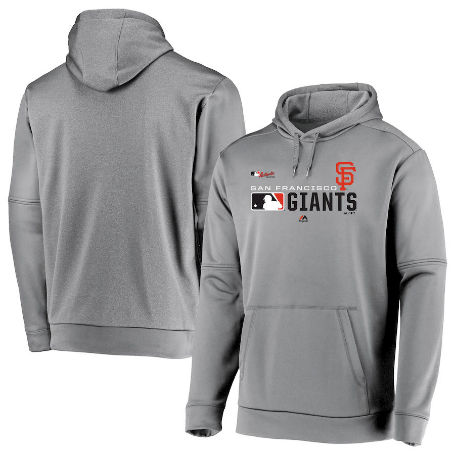 San Francisco Giants Majestic Authentic Collection Team Distinction Pullover Hoodie Platinum