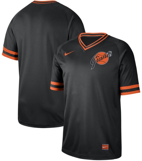 Nike Giants Blank Black Authentic Cooperstown Collection Stitched MLB Jersey