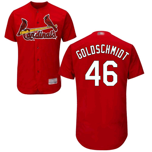 Cardinals #46 Paul Goldschmidt Red Flexbase Authentic Collection Stitched MLB Jersey