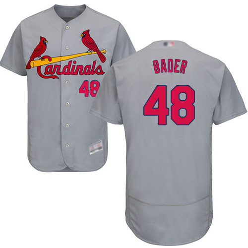 Cardinals #48 Harrison Bader Grey Flexbase Authentic Collection Stitched MLB Jersey