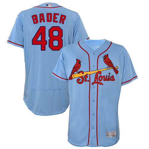 Cardinals #48 Harrison Bader Light Blue Flexbase Authentic Collection Stitched MLB Jersey