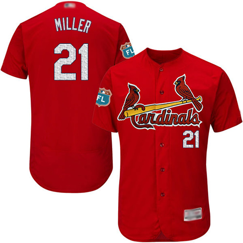 Cardinals #21 Andrew Miller Red Flexbase Authentic Collection Stitched MLB Jersey