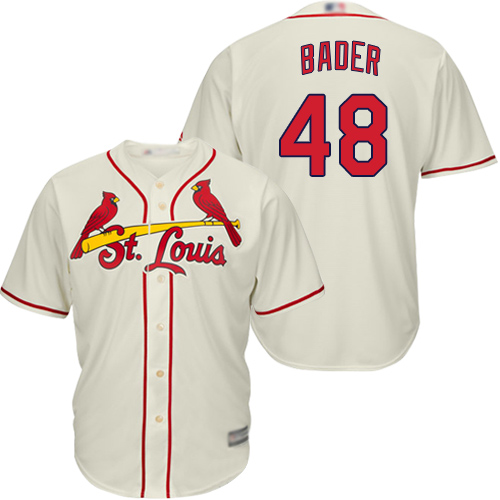 Cardinals #48 Harrison Bader Cream New Cool Base Stitched MLB Jersey