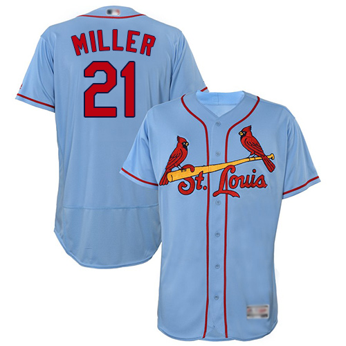 Cardinals #21 Andrew Miller Light Blue Flexbase Authentic Collection Stitched MLB Jersey
