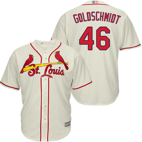 Cardinals #46 Paul Goldschmidt Cream New Cool Base Stitched MLB Jersey