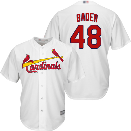 Cardinals #48 Harrison Bader White New Cool Base Stitched MLB Jersey