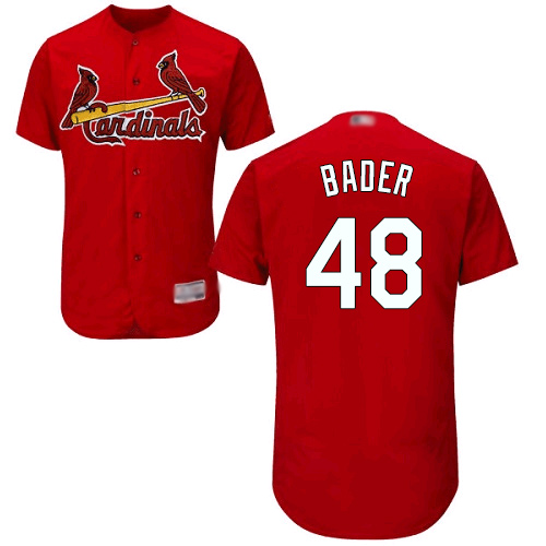 Cardinals #48 Harrison Bader Red Flexbase Authentic Collection Stitched MLB Jersey