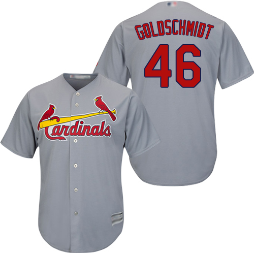 Cardinals #46 Paul Goldschmidt Grey New Cool Base Stitched MLB Jersey