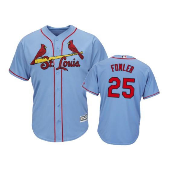 Cardinals #25 Dexter Fowler Horizon Blue Alternate 2019 Cool Base Stitched MLB Jersey