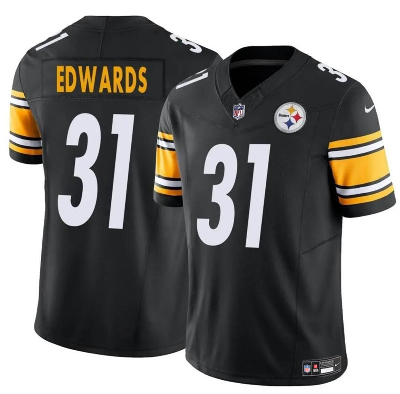 Men's Pittsburgh Steelers #31 Daijun Edwards Black 2024 F.U.S.E. Vapor Untouchable Limited Stitched Jersey