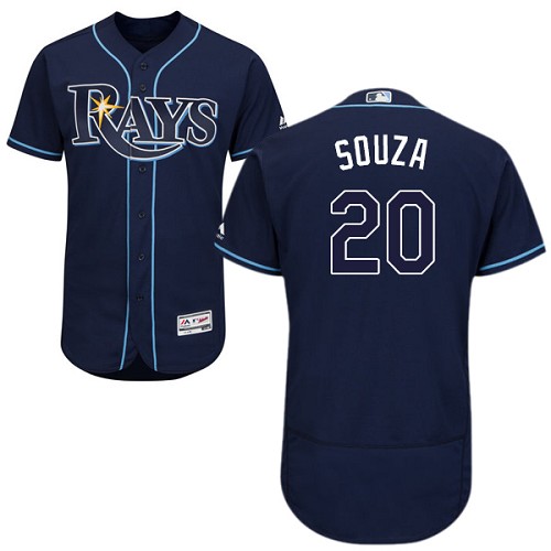 Rays #20 Steven Souza Dark Blue Flexbase Authentic Collection Stitched MLB Jersey Rays #20 Steven Souza Dark Blue Flexbase Authentic Collection Stitched MLB Jersey