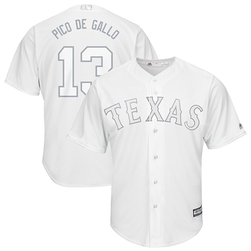 Rangers #13 Joey Gallo White "Pico de Gallo" Players Weekend Cool Base Stitched MLB Jersey