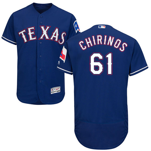 Rangers #61 Robinson Chirinos Blue Flexbase Authentic Collection Stitched MLB Jersey
