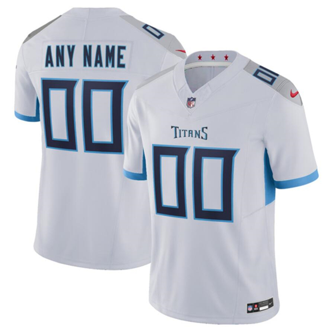 Men's Tennessee Titans Active Player Custom White F.U.S.E Vapor Limited Stitched Football Jersey