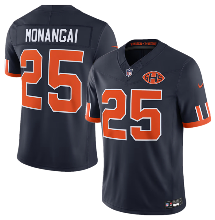 Men's Chicago Bears #25 Kyle Monangai Navy 2026 F.U.S.E. Rivalries Collection Limited Stitched Football Jersey Men's Chicago Bears #25 Kyle Monangai Navy 2026 F.U.S.E. Rivalries Collection Limited Stitched Football Jersey