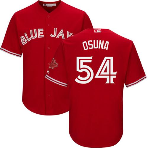 Blue Jays #54 Roberto Osuna Red New Cool Base Canada Day Stitched MLB Jersey