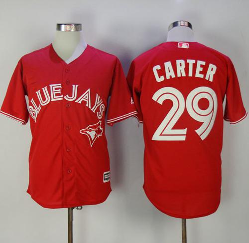 Blue Jays #29 Joe Carter Red New Cool Base Canada Day Stitched MLB Jersey Blue Jays #29 Joe Carter Red New Cool Base Canada Day Stitched MLB Jersey