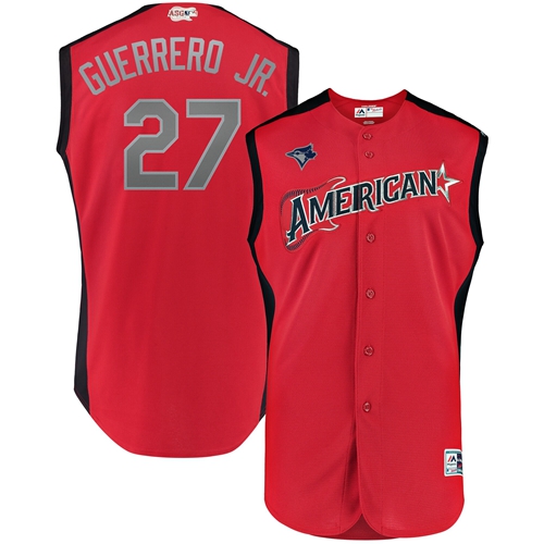 Blue Jays #27 Vladimir Guerrero Jr. Red 2019 All-Star American League Stitched MLB Jersey