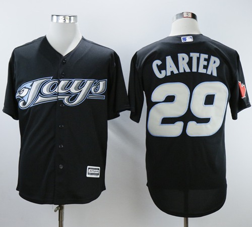 Blue Jays #29 Joe Carter Black 2008 Turn Back The Clock Stitched MLB Jersey Blue Jays #29 Joe Carter Black 2008 Turn Back The Clock Stitched MLB Jersey