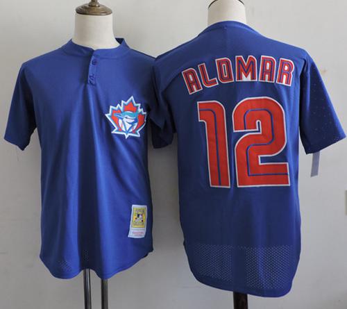 Mitchell And Ness 1997 Blue Jays #12 Roberto Alomar Blue Throwback Stitched MLB Jersey Mitchell And Ness 1997 Blue Jays #12 Roberto Alomar Blue Throwback Stitched MLB Jersey